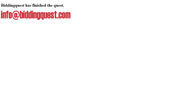 Desktop Screenshot of biddingquest.com